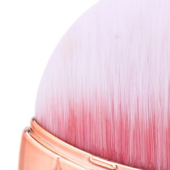 Cute Metallic Rose Gold Mermaid Fish Make Up Brush - Picture 3 of 4
